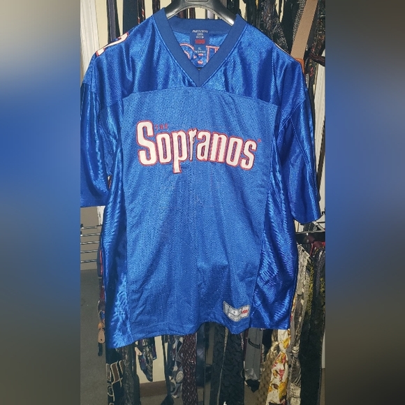 The sopranos HBO TV Show Football Jersey Series '02 Promo Size Xl - Picture 1 of 7